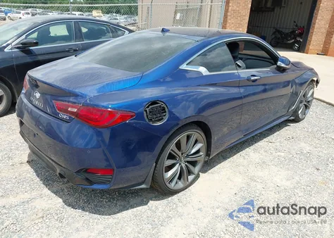 2018 Infiniti Q60 3.0T Red Sport 400 z USA, uszkodzony, nr VIN JN1FV7EL4JM631175